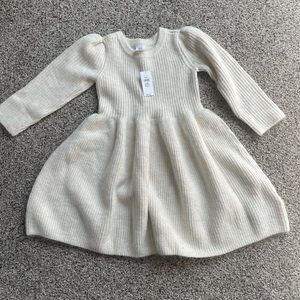 Size 4 cream sweater dress